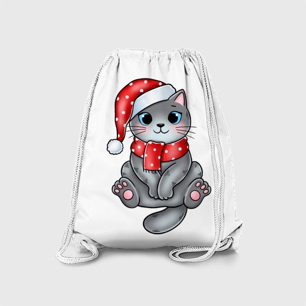 Рюкзак «Котик новогодний »