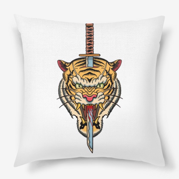 Подушка «Тигр и кинжал»