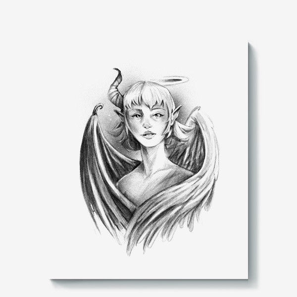 Постер «Ангел и демон - рисунок карандашом», купить в интернет-магазине в  Москве, автор: Павел Смирнов, цена: 560 рублей, 40524.167887.1800410.6560469