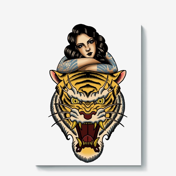 Холст «Tiger girl»