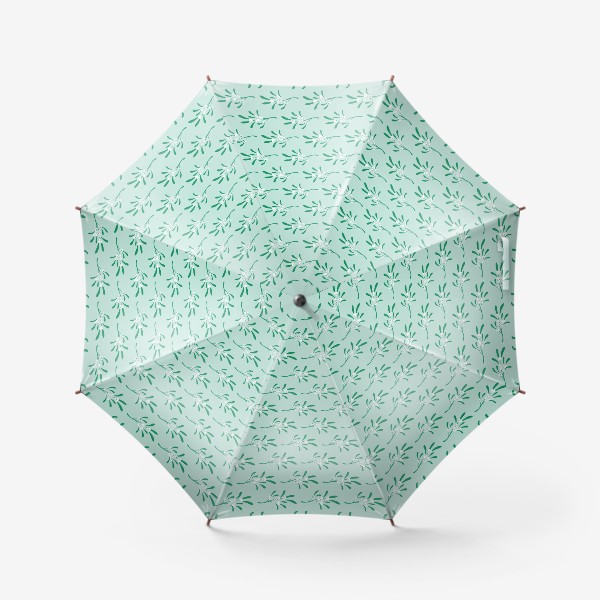 Зонт «Паттерн с веточками омелы»