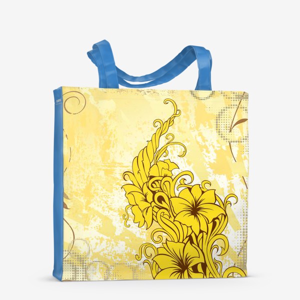 Сумка-шоппер «Желтый гранж декор»