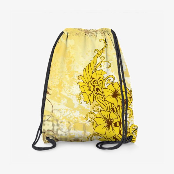 Рюкзак «Желтый гранж декор»