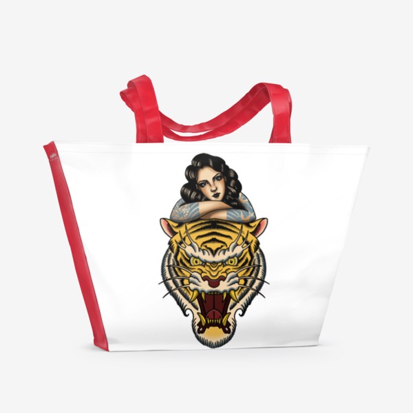 Пляжная сумка «Tiger girl»