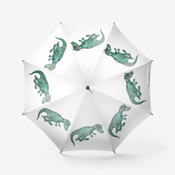 Зонт «Газозавр. Зеленый динозавр.»