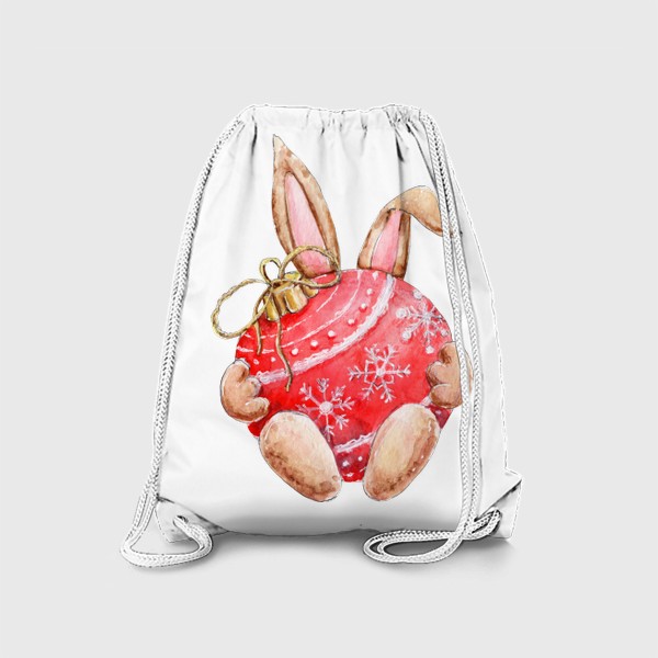 Рюкзак «Кролик с шариком, серия Ушастые, Новый год 2023»