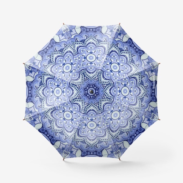 Зонт «Голубая мандала - I»