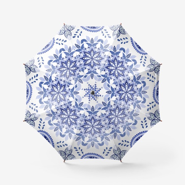 Зонт «Голубая мандала - III»