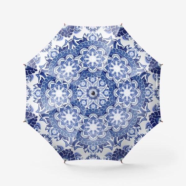 Зонт «Голубая мандала - IV»