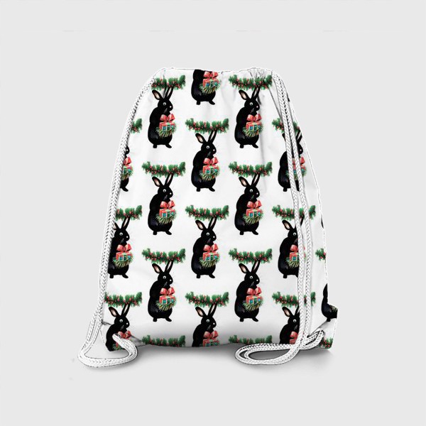 Рюкзак «Новогодний Чёрный кролик»