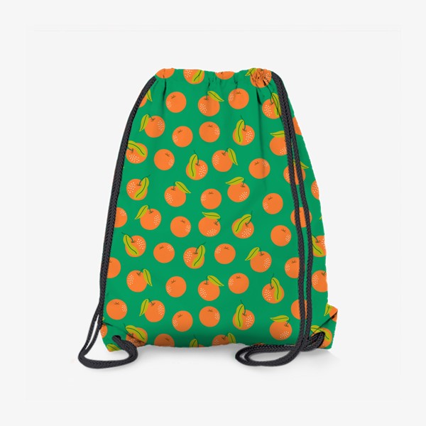 Рюкзак «Яркий паттерн с мандаринами»
