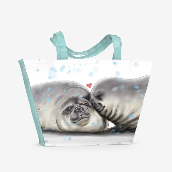 Пляжная сумка &laquo;Морские котики &raquo;
