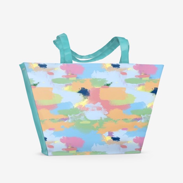 Пляжная сумка «Камуфляжный рисунок, цветной»