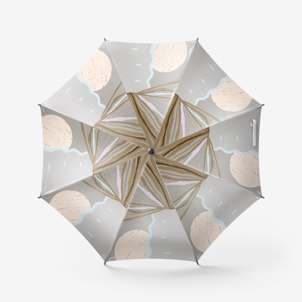 Зонт «Пастельный натюрморт с листом пальмы»