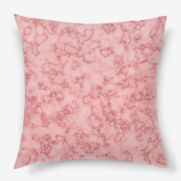 Подушка «розовый мрамор»