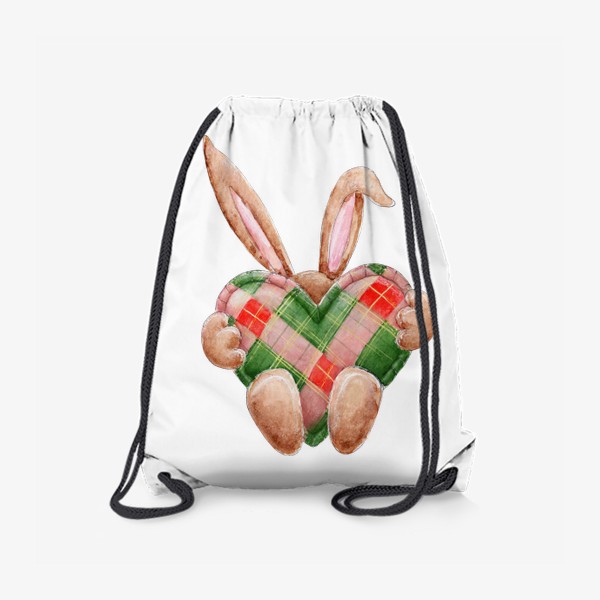 Рюкзак «Кролик с сердечком, серия Ушастые, Новый год 2023»