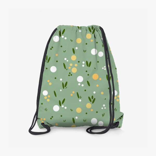 Рюкзак «Весенний нежный цветочный принт. Поляна, поле и абстрактные цветы, точки, блики»