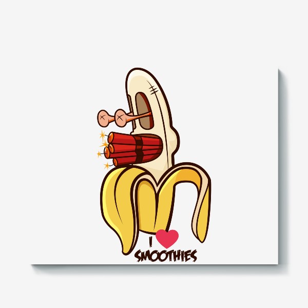 Холст «Взрывной банан»