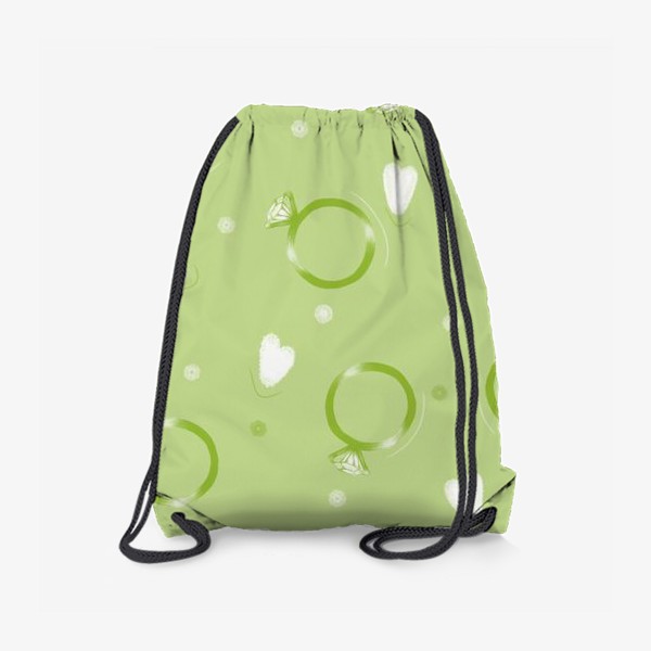 Рюкзак «зеленые колечки»