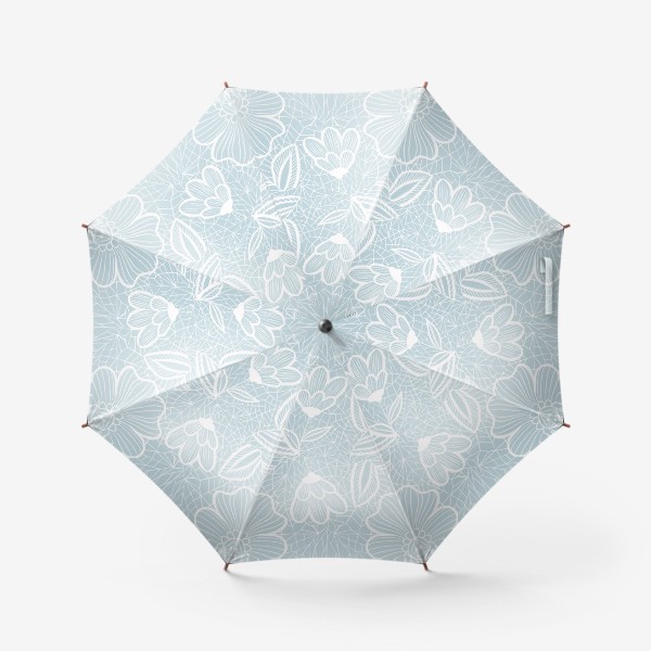 Зонт «Белоснежное кружево на голубом»