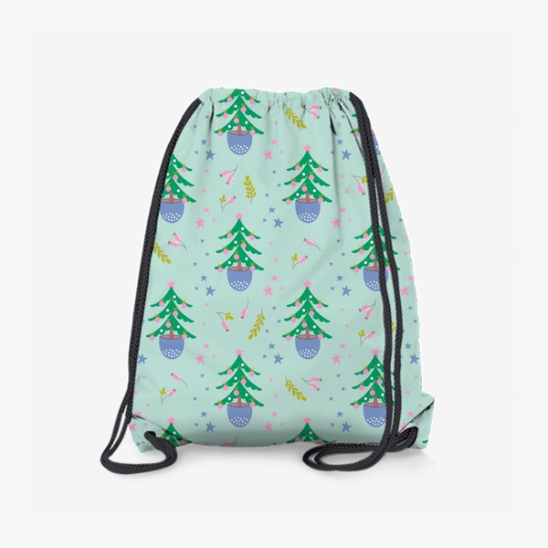 Рюкзак «Новогодний паттерн с елочкой»