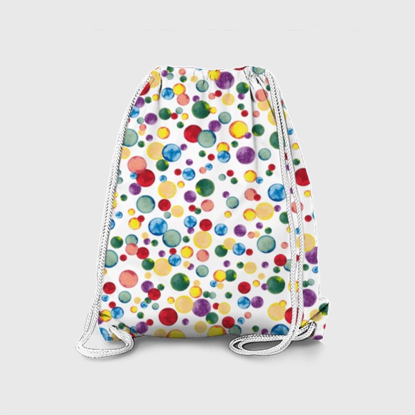 Рюкзак «Разноцветное конфетти. Новогодний паттерн.»