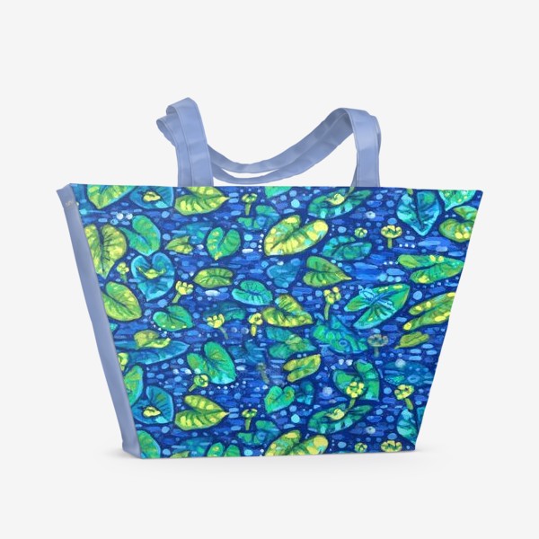 Пляжная сумка «Кубышки, Кувшинки Водяные Лилии Водные Растения»