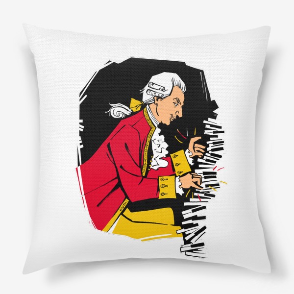 Подушка «Моцарт играет»
