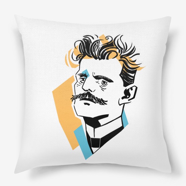 Подушка «Ян Сибелиус, графический портрет композитора»