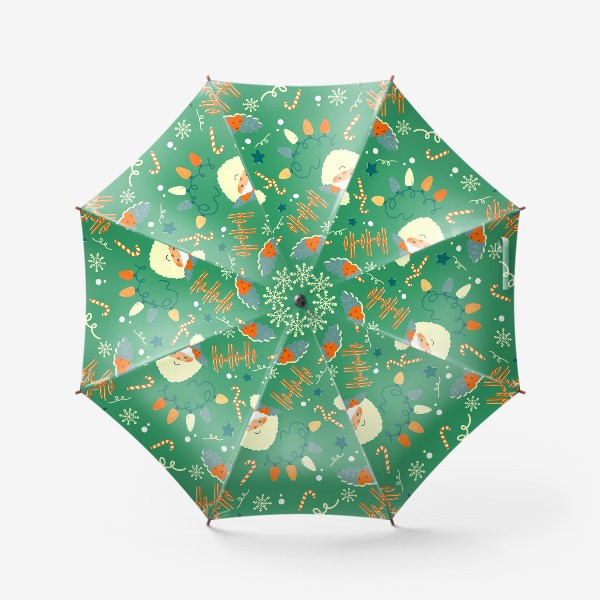 Зонт «новогодний фон »