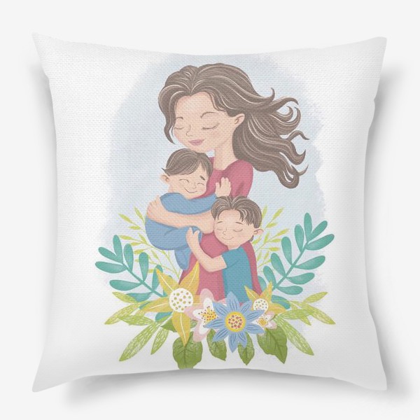 Подушка «Мама с сыновьями»