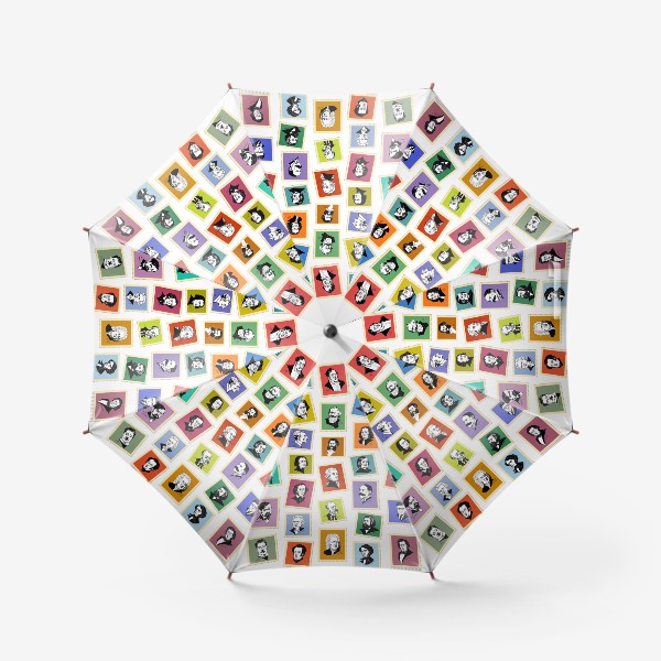 Зонт «32 великих композитора, графические портреты»