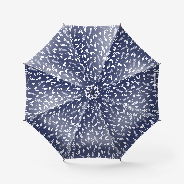 Зонт «Монохромный растительный орнамент»