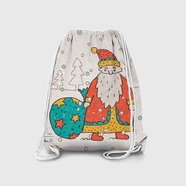 Рюкзак «Дед Мороз с мешком подарков»