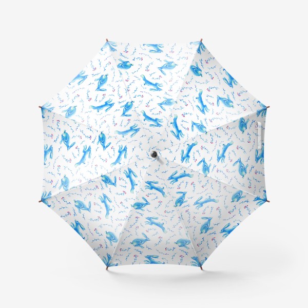 Зонт «Паттерн водяной заяц»