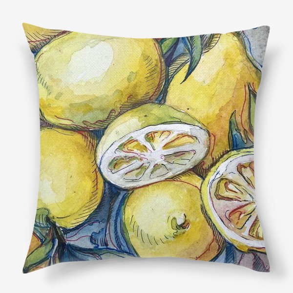 Подушка «Лимоны »