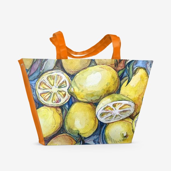 Пляжная сумка &laquo;Лимоны &raquo;