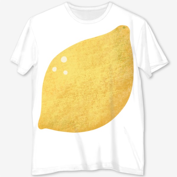 Футболка с полной запечаткой «Яркий желтый текстурный лимон»