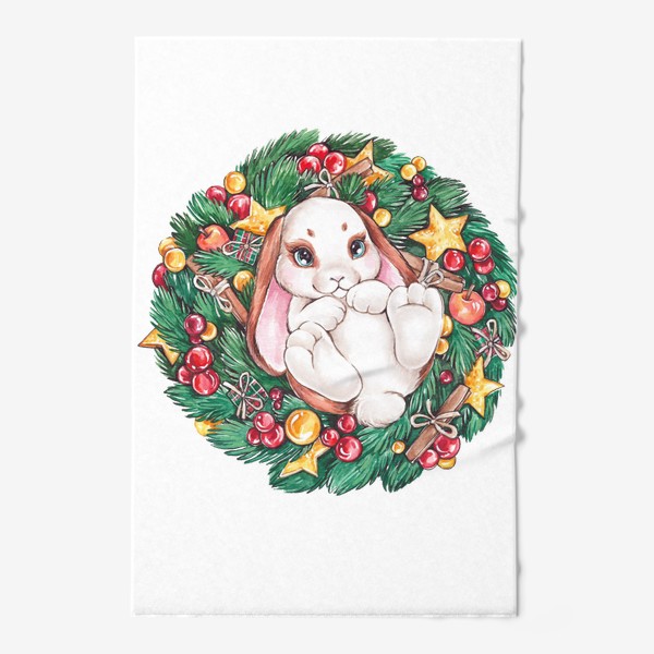 Полотенце «Рождественский кролик»