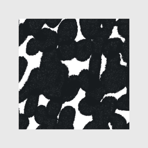 Шторы «Черно-белый абстрактный паттерн / Black and white abstract pattern»