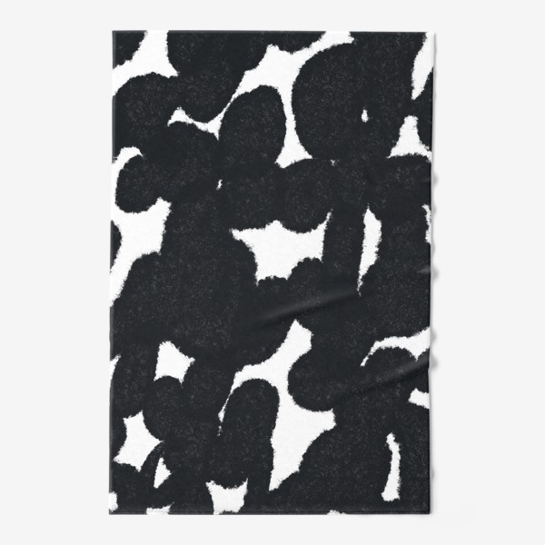 Полотенце «Черно-белый абстрактный паттерн / Black and white abstract pattern»
