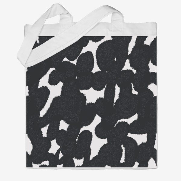 Сумка хб &laquo;Черно-белый абстрактный паттерн / Black and white abstract pattern&raquo;