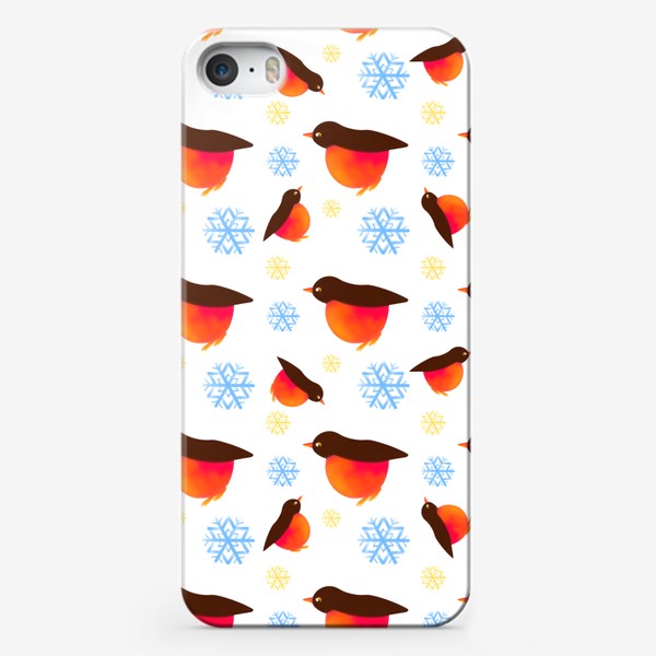 Чехол iPhone «Снегири »