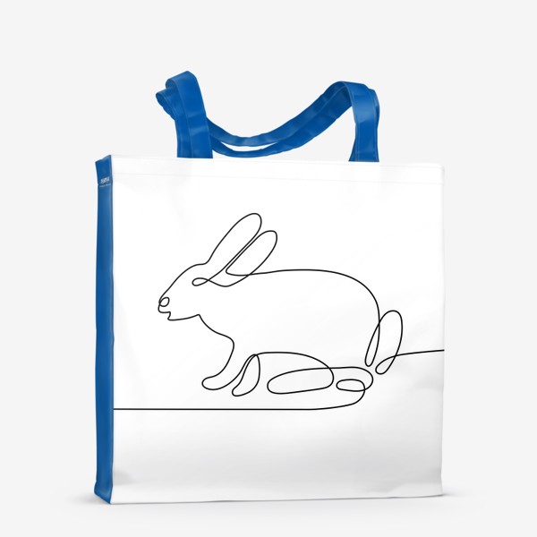 Сумка-шоппер «Кролик одной линией»