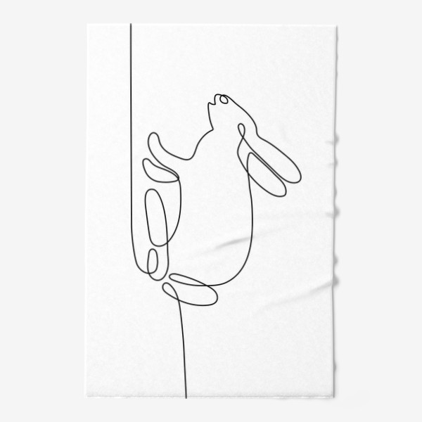 Полотенце «Кролик одной линией»