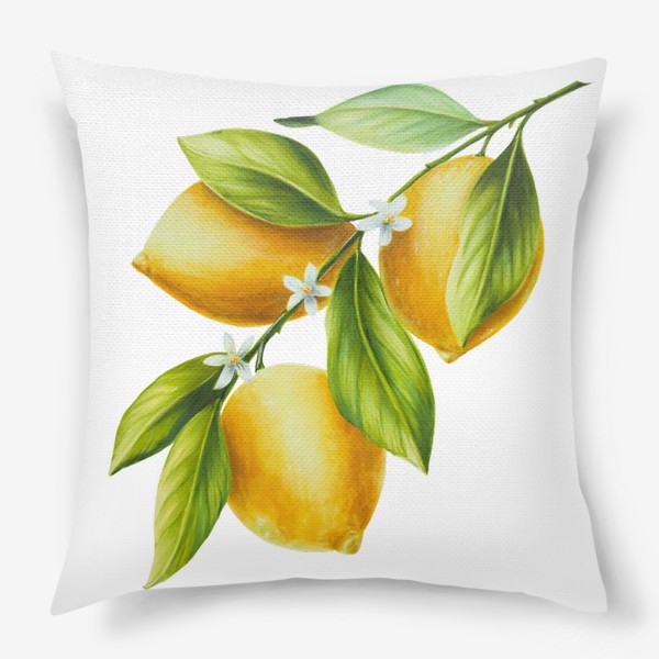 Подушка «Лимоны на ветке»