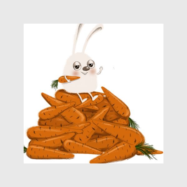 Шторы «Морковь-любовь»