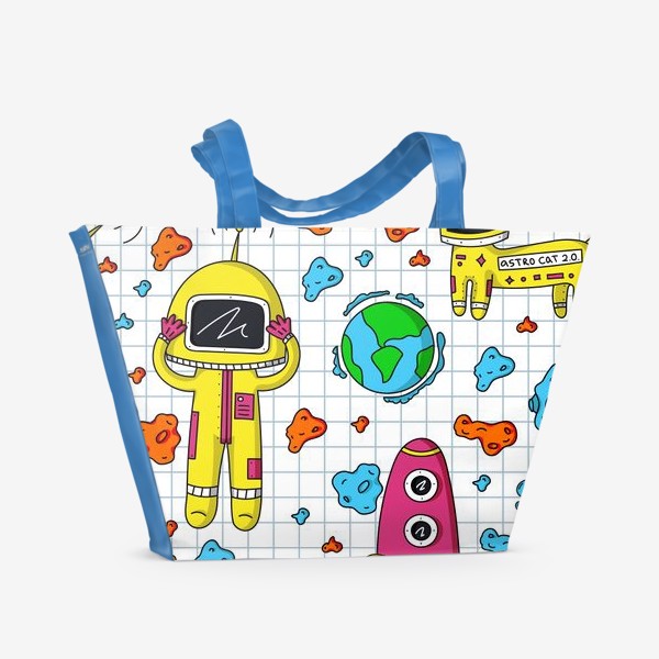 Пляжная сумка «Space adventures»