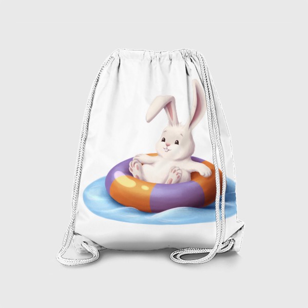 Рюкзак «Кролик в надувном круге»