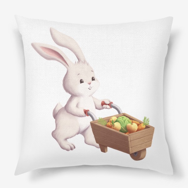 Подушка «Кролик и урожай»